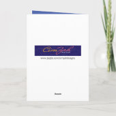 古いおもしろいチンパンジー・ライフの大きな質問誕生日 カード (裏面)