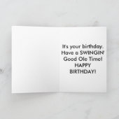 古いおもしろいハッピーバースデー! カード (内部)