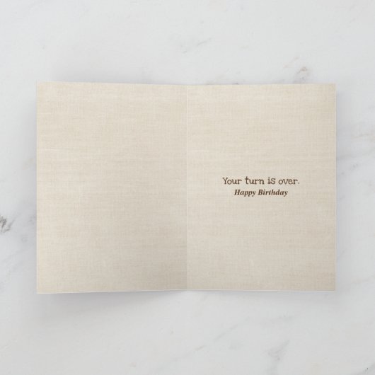 古いおもしろいヤギのカードを取得する誕生日 カード (内部)