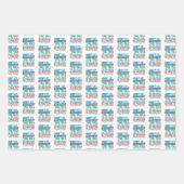 古いおもしろいランナー – より速い年齢グループランニングの ラッピングペーパーシート (正面2)