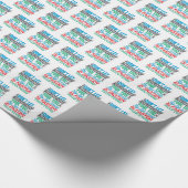 古いおもしろいランナー – より速い年齢グループランニングの ラッピングペーパー (角)