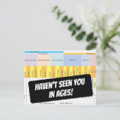 古いおもしろい地質図であなたを見ていない ポストカード (スタンド正面)