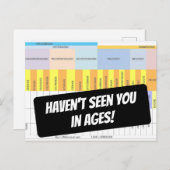 古いおもしろい地質図であなたを見ていない ポストカード (正面/裏面)