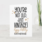 古いおもしろい誕生日を友だちに取得する カード (正面)