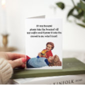 古いおもしろい誕生日グリーティングカードの葬儀 サンキューカード