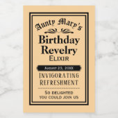 古いおもしろい誕生日ファッションドワインまたはパーティーの好意 ワインラベル (シングルラベル)