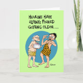 古いおもしろい誕生日 カード (正面)