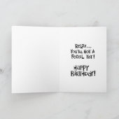 古いおもしろい誕生日 カード (内部)