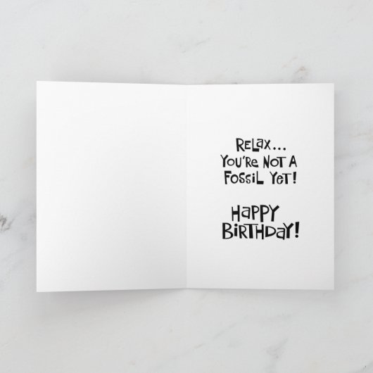 古いおもしろい誕生日 カード (内部)