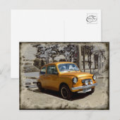 古いおもしろい金ゴールド ポストカード (正面/裏面)