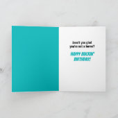 古いおもしろい馬 – 接着剤工場の時間 カード (内部)