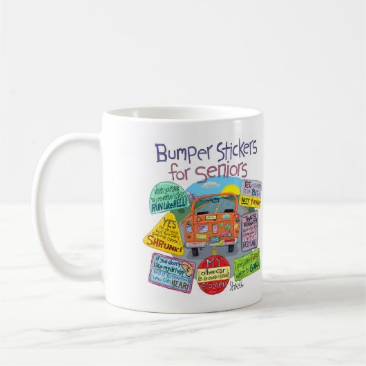 古いおもしろいGeezer退職ギフト – Bumper Stickers コーヒーマグカップ (左)