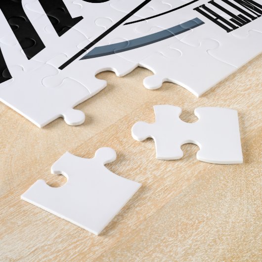 古いおもちゃの黒いvette ジグソーパズル (側面)