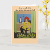 古いお洒落世代，誕生日カード カード (黄色い花)