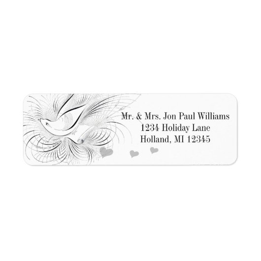 古いお金、愛する鳥、 ラベル (正面)