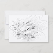 古いお金、愛する鳥、 出欠カード (裏面)