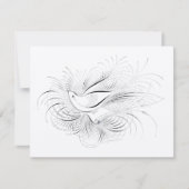 古いお金、愛する鳥、 出欠カード (正面)