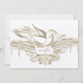 古いお金、愛する鳥、 招待状 (裏面)