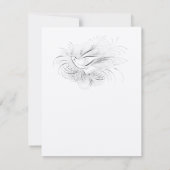 古いお金、愛する鳥、 招待状 (裏面)