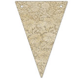 古いかぎ針編みのレースの花柄パターン + あなたのアイディア バンティングフラッグ (第2の旗)