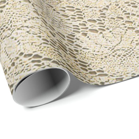 古いかぎ針編みのレースの花柄パターン + あなたのアイディア ラッピングペーパー (ロールコーナー)