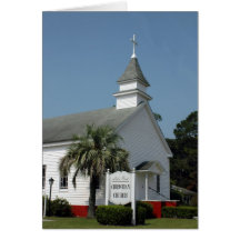 古いかわいらし教会のカード