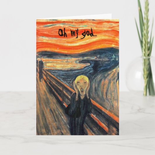 「古いか」。かいかにあなたは (ブロンドの女性)カード カード (正面)