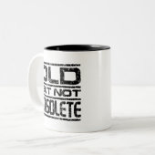 古いが古くはない ツートーンマグカップ (正面左)