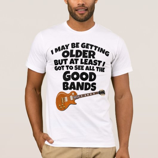 古いが良得いバンドのTシャツを見るには Tシャツ (正面)