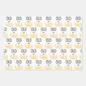 古いが金ゴールド ラッピングペーパーシート (正面3)