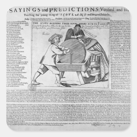 古いことわざと予測 スクエアシール (正面)