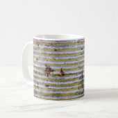 古いさびた亜鉛グランジ組織,ヴィンテージ亜鉛組織 コーヒーマグカップ (正面左)