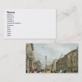 古いとらわれの通りのコーナーからのPiccadilly、のために 名刺 (正面/裏面)