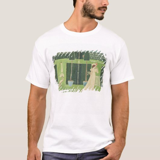 「古いのの花のファンタジーのための本のカバーのデザイン Tシャツ (正面)