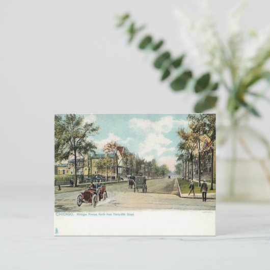 古いはがき – イリノイ州シカゴ ポストカード (スタンド正面)