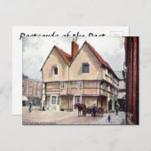 古いはがき – ウースターシャー、エヴェシャム ポストカード (正面/裏面)