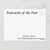 古いはがき – カイルアン、チュニジア ポストカード (裏面)