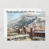 古いはがき – カゼメーツ兵舎、ジブラルタル ポストカード (正面/裏面)