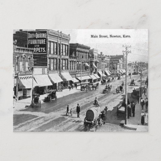 古いはがき – カンザス州ニュートン ポストカード (正面)