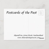 古いはがき – コーナーブルック、ニューファンドランド ポストカード (裏面)