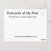 古いはがき – ゴルフコース、グリーンロック、スコットランド ポストカード (裏面)
