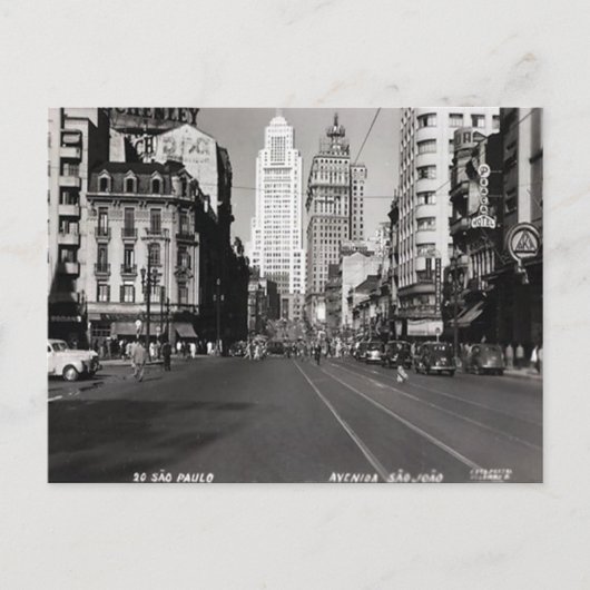 古いはがき – サンパウロ、ブラジル ポストカード (正面)