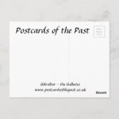 古いはがき – ジブラルタル – ギャラリー ポストカード (裏面)