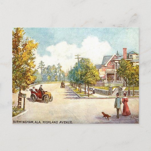 古いはがき – バーミンガム、アラバマ ポストカード (正面)