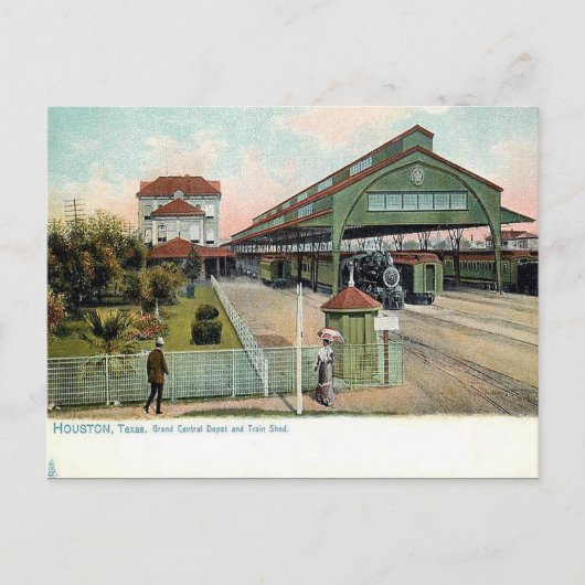 古いはがき – ヒューストン、テキサス州 ポストカード (正面)