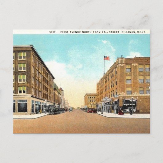 古いはがき – ビリングス、モンタナ ポストカード (正面)