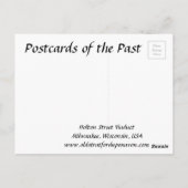 古いはがき – ミルウォーキー、ウィスコンシン ポストカード (裏面)