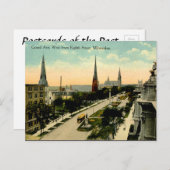 古いはがき – ミルウォーキー、ウィスコンシン ポストカード (正面/裏面)