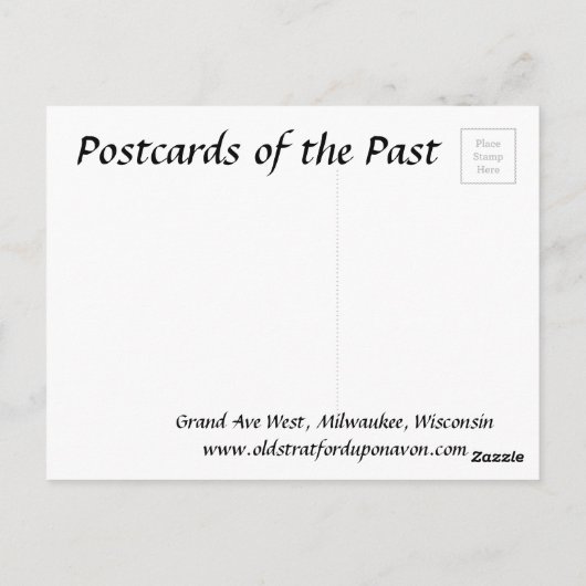 古いはがき – ミルウォーキー、ウィスコンシン ポストカード (裏面)