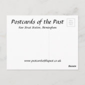 古いはがき – 新しい通り駅、バーミンガム ポストカード (裏面)